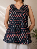 Black Saavi Wrap Top