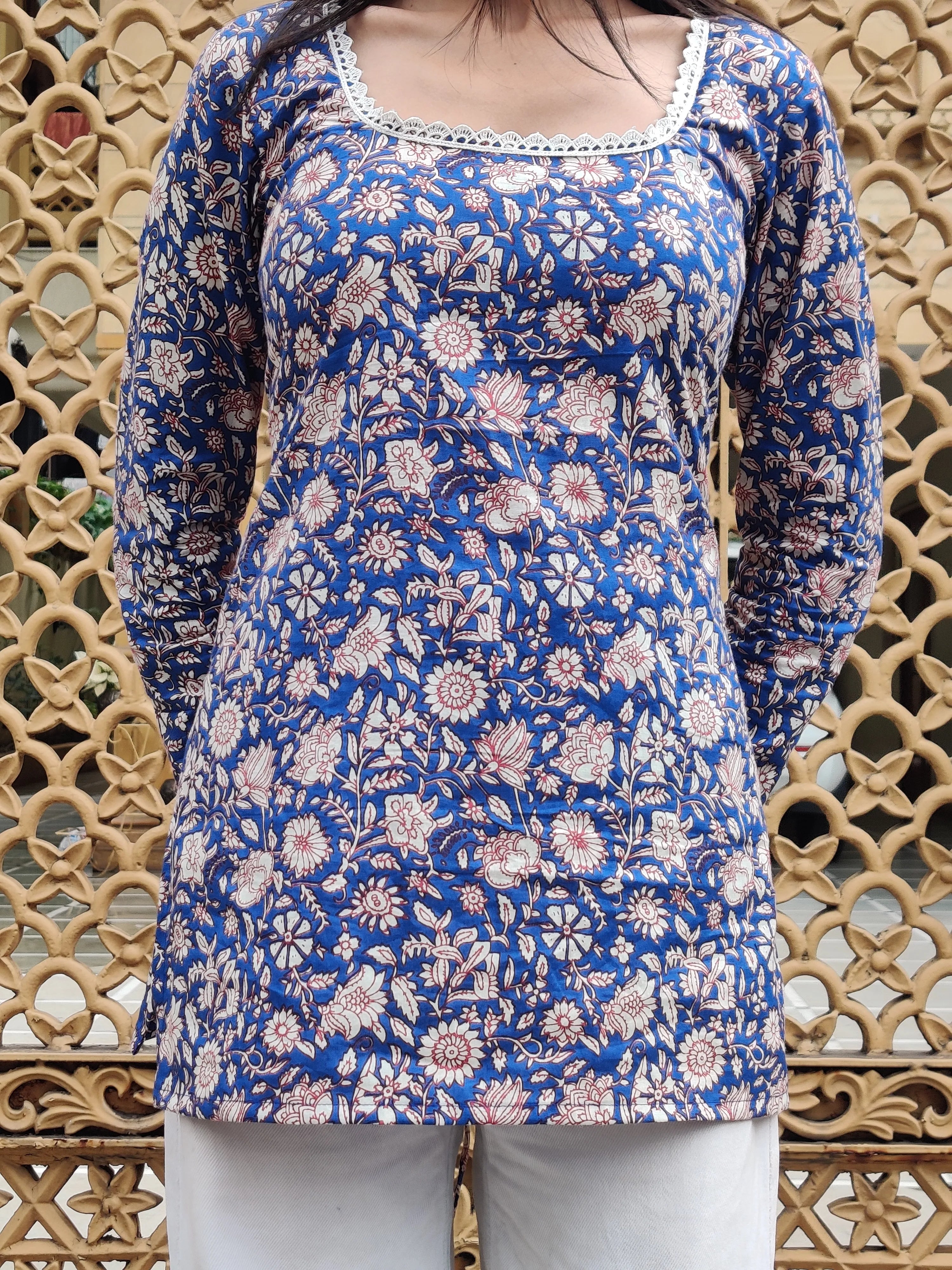 Heer- Full Sleeve Corset Back Kurti