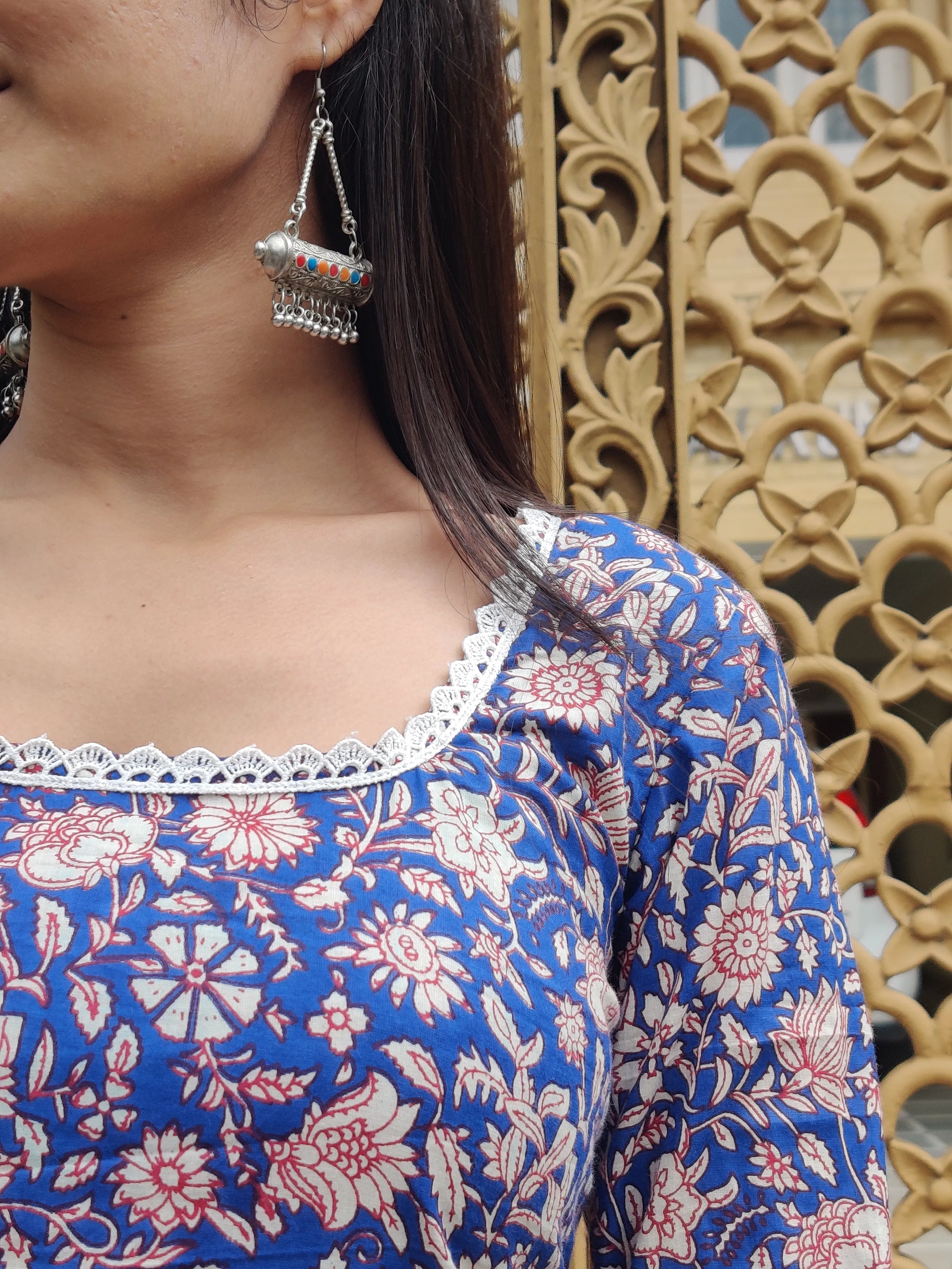 Heer- Full Sleeve Corset Back Kurti