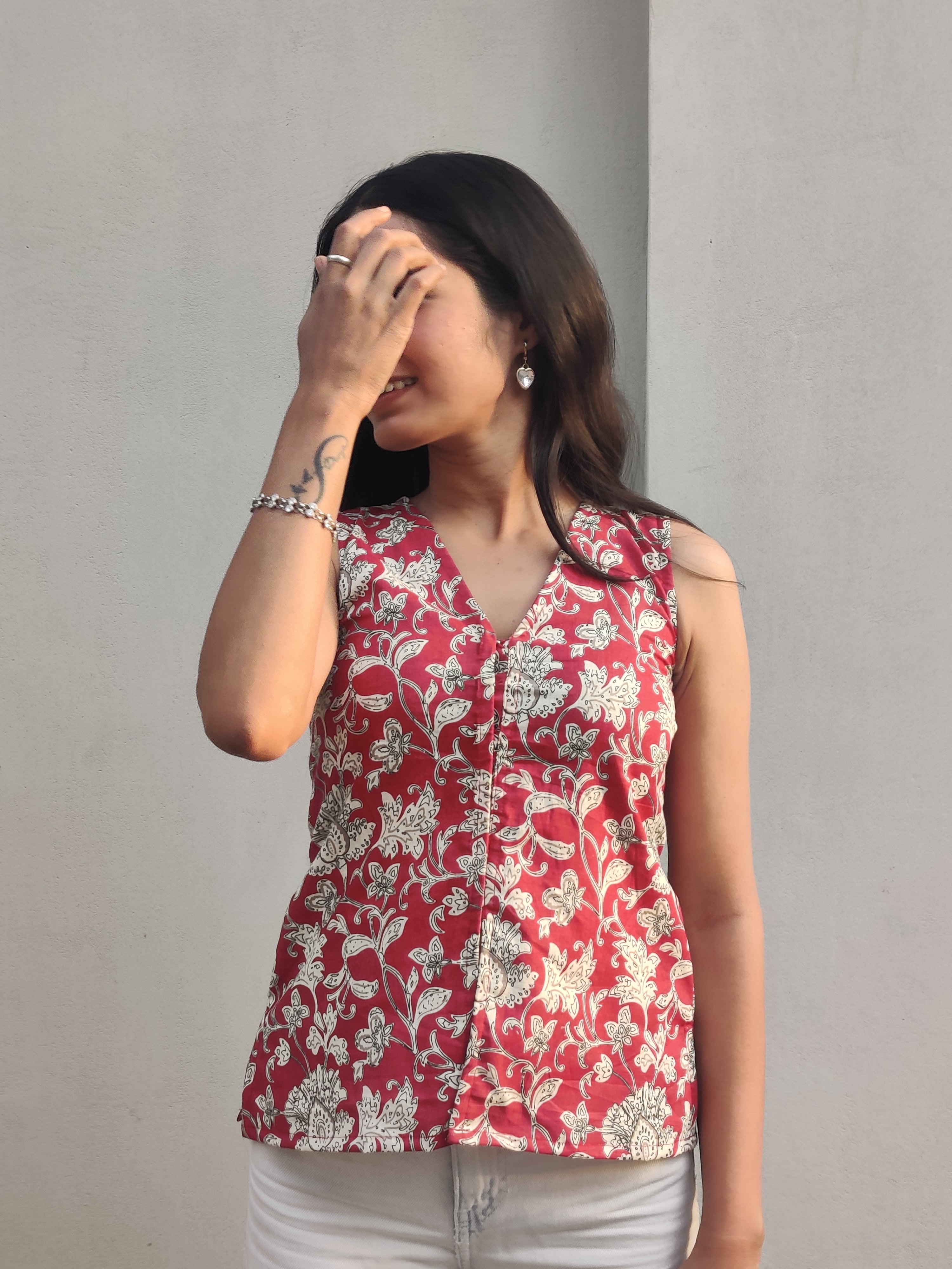 Saanjh Waistcoat Top