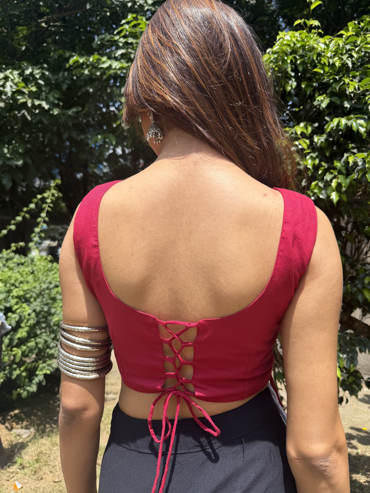 Maroon Kodi Charm Blouse