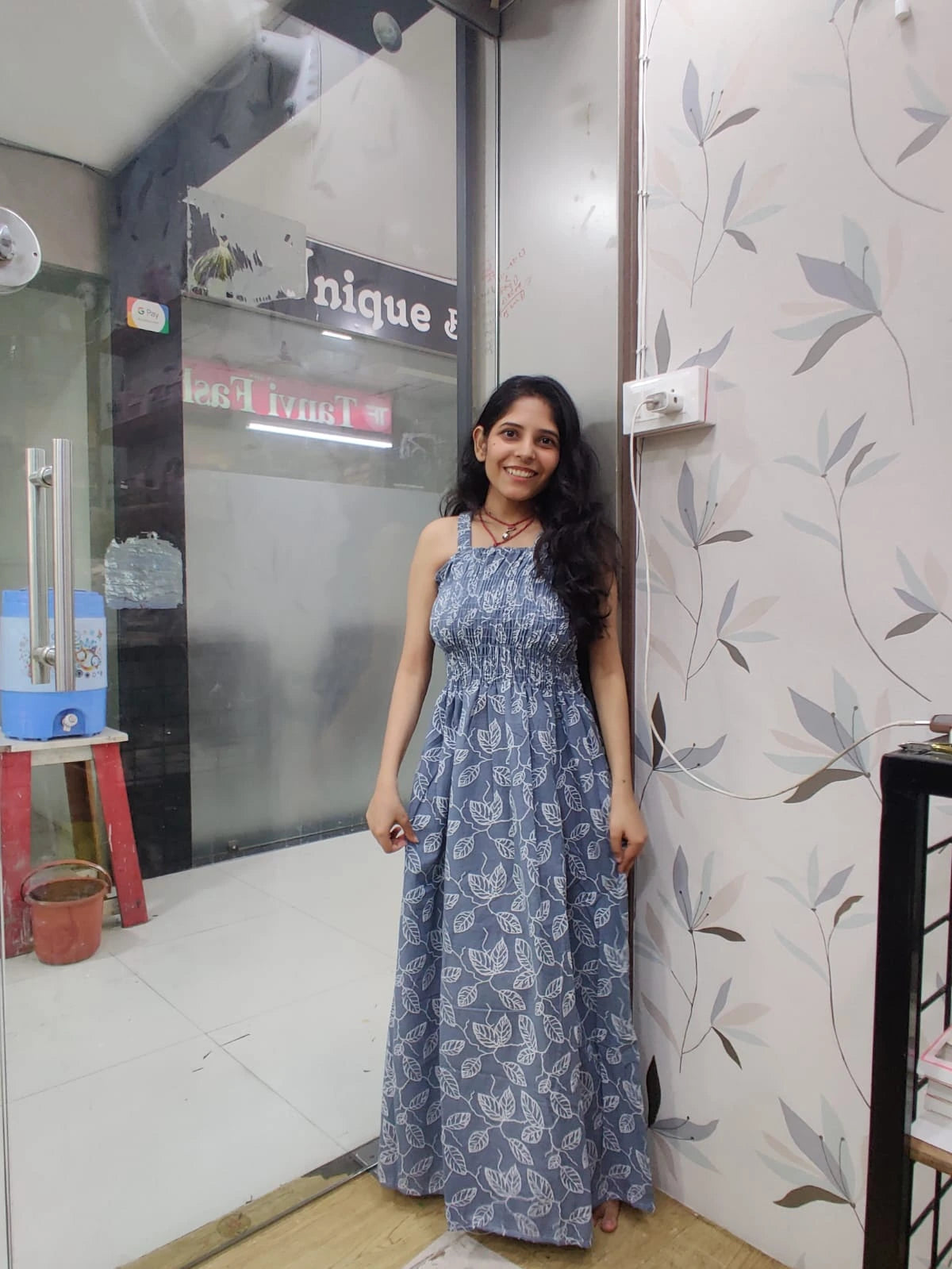 Broad Strap Maxi Dress